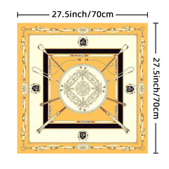 Chandelier Print Square Scarf Vintage Neckerchief Bandana Silk Head Wrap