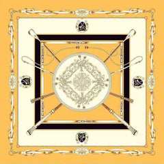 Chandelier Print Square Scarf Vintage Neckerchief Bandana Silk Head Wrap