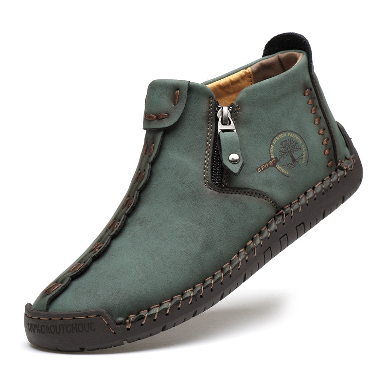 Men's Outdoor High Top Lace-less Shoes