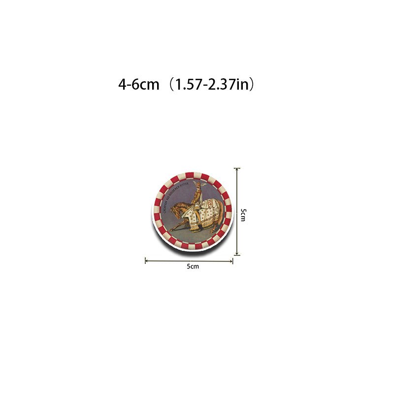 50pcs Retro Circus Waterproof Decoration Stickers for Children Diy Stationery