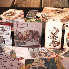 29 Sheets Lonely Alice Material Large Size Paper Retro Journal Ballet Decoration