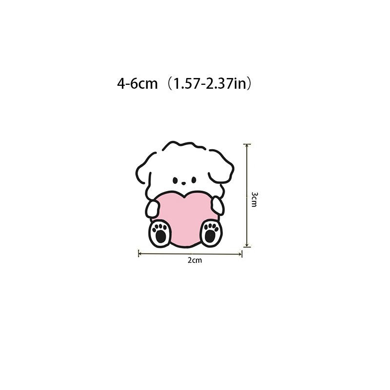 100pcs Pet Puppies Sticker Stationery Computer Student Stickers