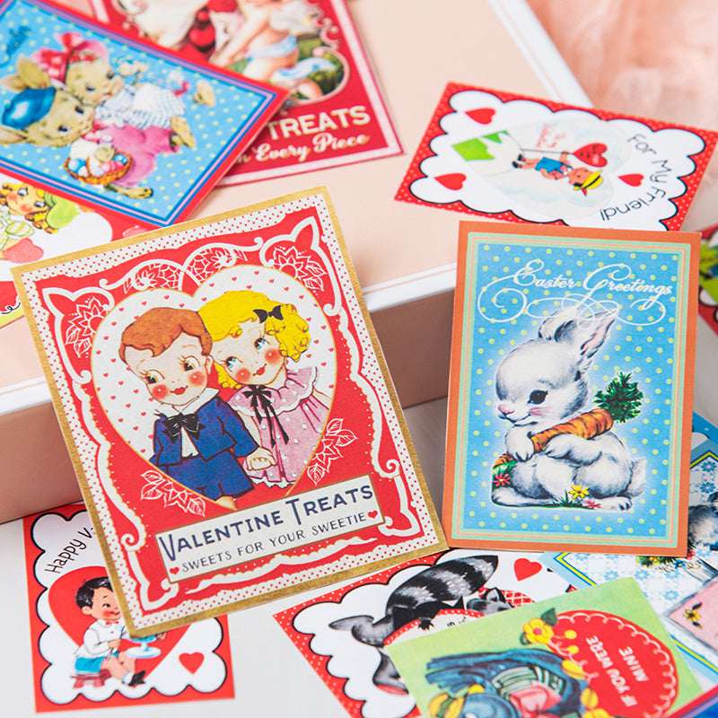 43pcs Cartoon Character Stickers Set for Kids DIY Projects & School Supplies