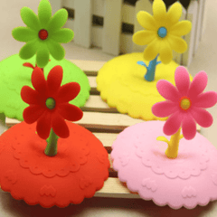 Flower Shaped Silicone Cup Lid - Dustproof & Leakproof Mug Cover