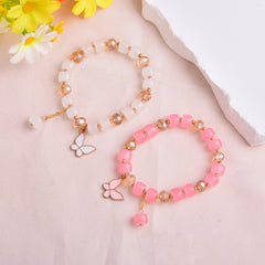 Butterfly Pendant Bracelet Holiday Gift For Girls