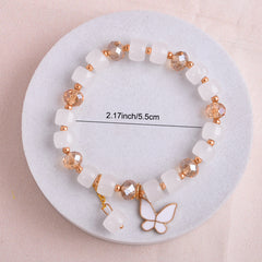 Butterfly Pendant Bracelet Holiday Gift For Girls