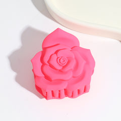 Rose Frosted Hair Claw Flower Shark Claw Hair Accessories