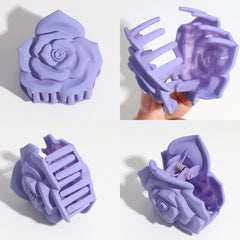 Rose Frosted Hair Claw Flower Shark Claw Hair Accessories