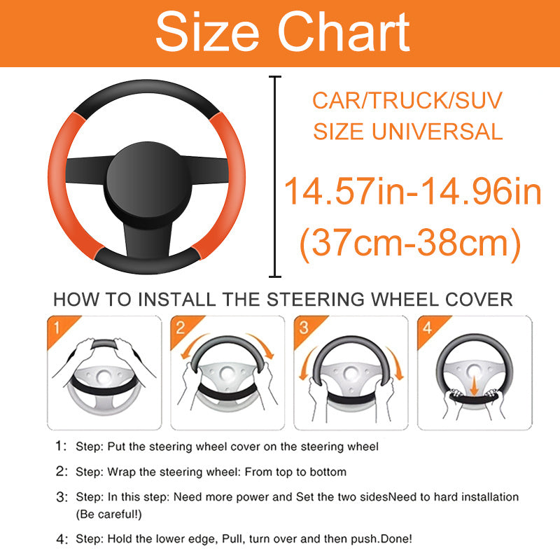 Classic Multicolor Steering Wheel Cover - Stretchy & Comfortable