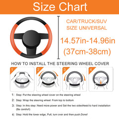 Classic Multicolor Steering Wheel Cover - Stretchy & Comfortable
