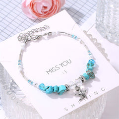 Boho Style Starfish Shell Anklet Beach Party Girls Accessories