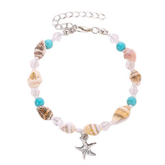 Boho Style Starfish Shell Anklet Beach Party Girls Accessories