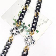 Acrylic Eyeglasses Chain Charm Strap Flower Decor - Face Covering Retainer