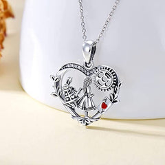 Vintage Rabbit Poker Girl Necklace - Holiday Gift