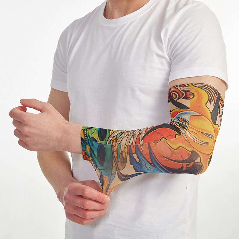 Tattoo Print Arm Sleeves For Outdoor Sun Protection