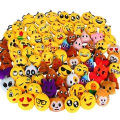 Mini Emoticon Keychain Plush Party Favors Birthday Party Supplies