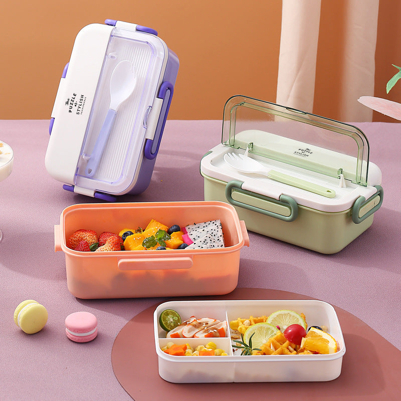 Portable Plastic Lunch Box Large Capacity for Outdoor Camping