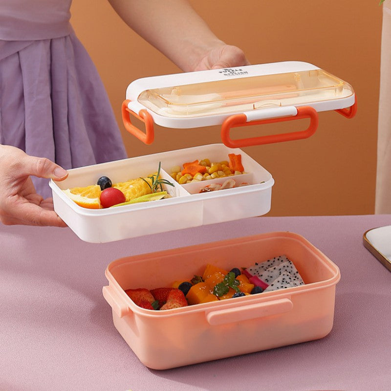 Portable Plastic Lunch Box Large Capacity for Outdoor Camping