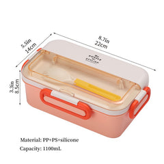 Portable Plastic Lunch Box Large Capacity for Outdoor Camping
