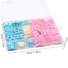 Colorful Acrylic Beads Set for DIY Bracelet Necklace Making