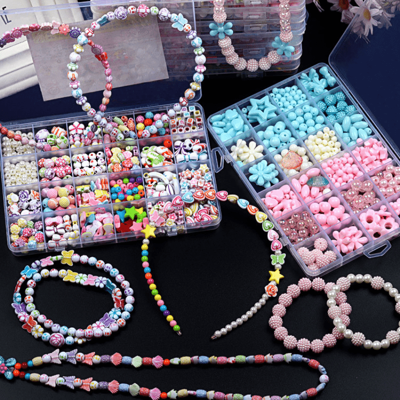 Colorful Acrylic Beads Set for DIY Bracelet Necklace Making