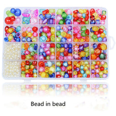 Colorful Acrylic Beads Set for DIY Bracelet Necklace Making
