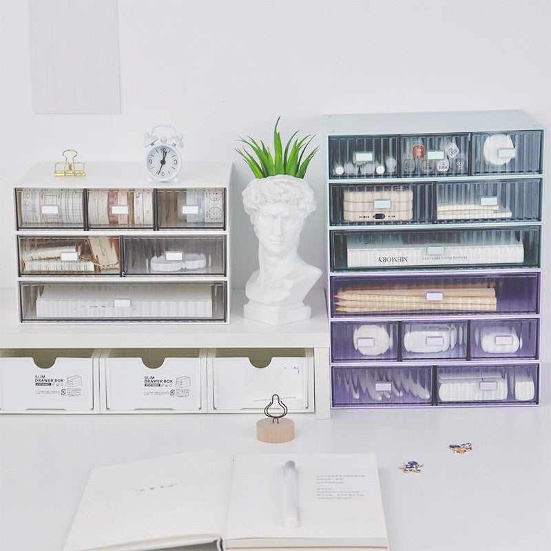Stackable Storage Drawers for Small Item Cosmetic Office Organizer