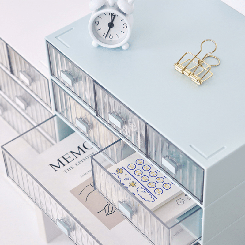 Stackable Storage Drawers for Small Item Cosmetic Office Organizer