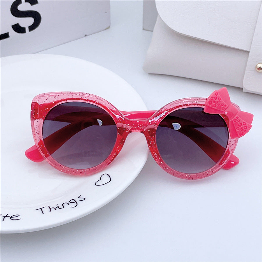 Kids Bowknot Frame Sunglasses for Sun Protection