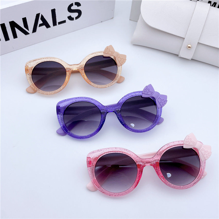 Kids Bowknot Frame Sunglasses for Sun Protection