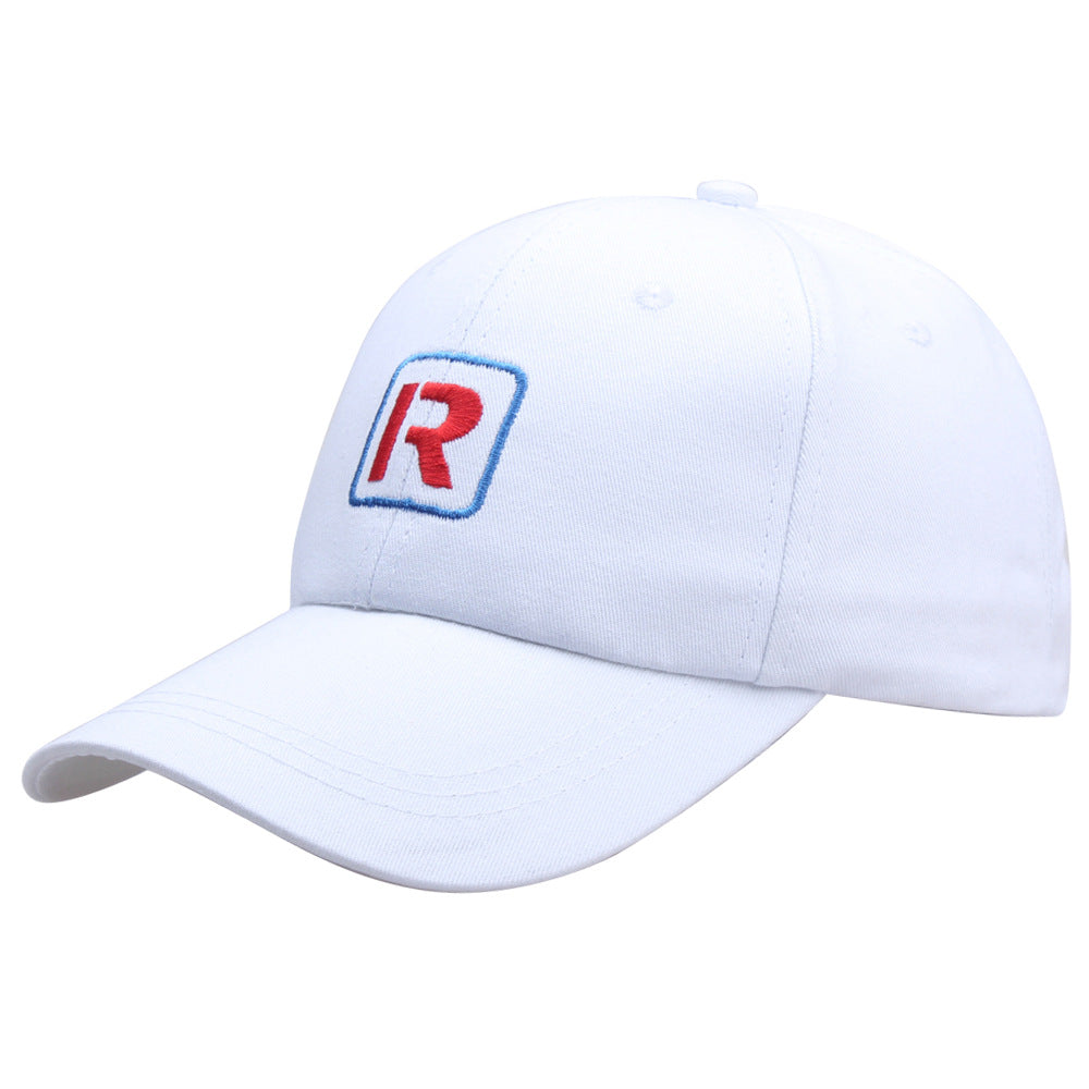 R Embroidery Hat Anime Sunshade Peaked Cap Baseball Cap