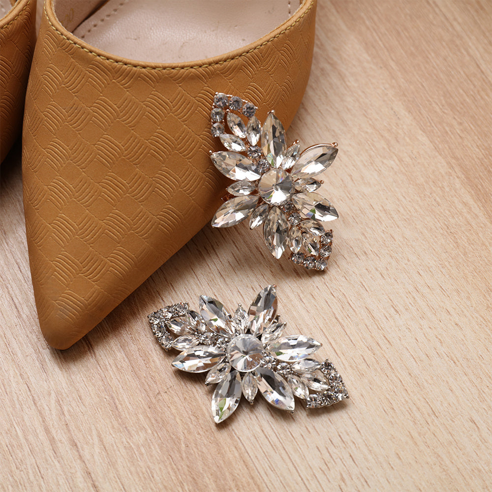 1Pc Rhinestone Square Shoe Clip Wedding Heel Accessories