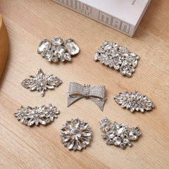 1Pc Rhinestone Square Shoe Clip Wedding Heel Accessories