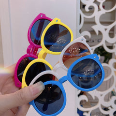 Round Frame Sunglasses for Boys Girls Teens Sun Protection