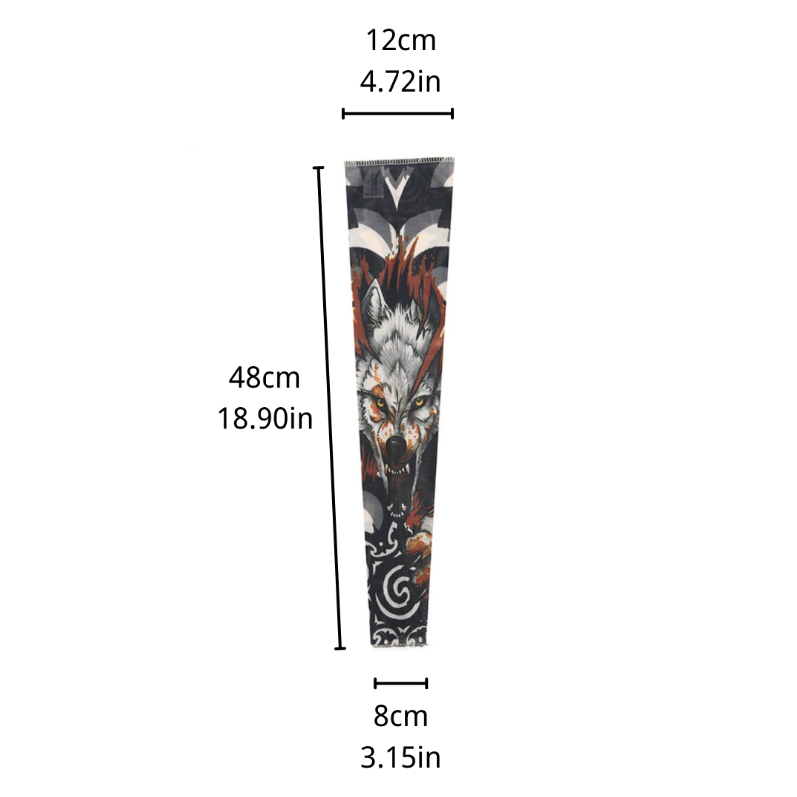 Art Tattoo Gloves UV Sun Protection Compression Arm Sleeves