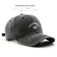 Vintage 1987 Embroidered Baseball Cap Washed Hat
