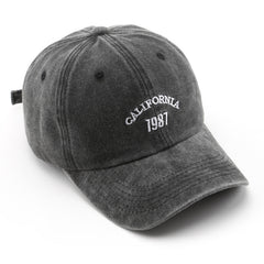 Vintage 1987 Embroidered Baseball Cap Washed Hat