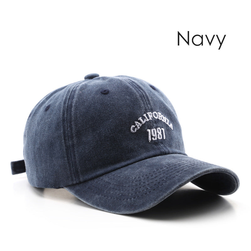 Vintage 1987 Embroidered Baseball Cap Washed Hat