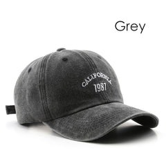 Vintage 1987 Embroidered Baseball Cap Washed Hat