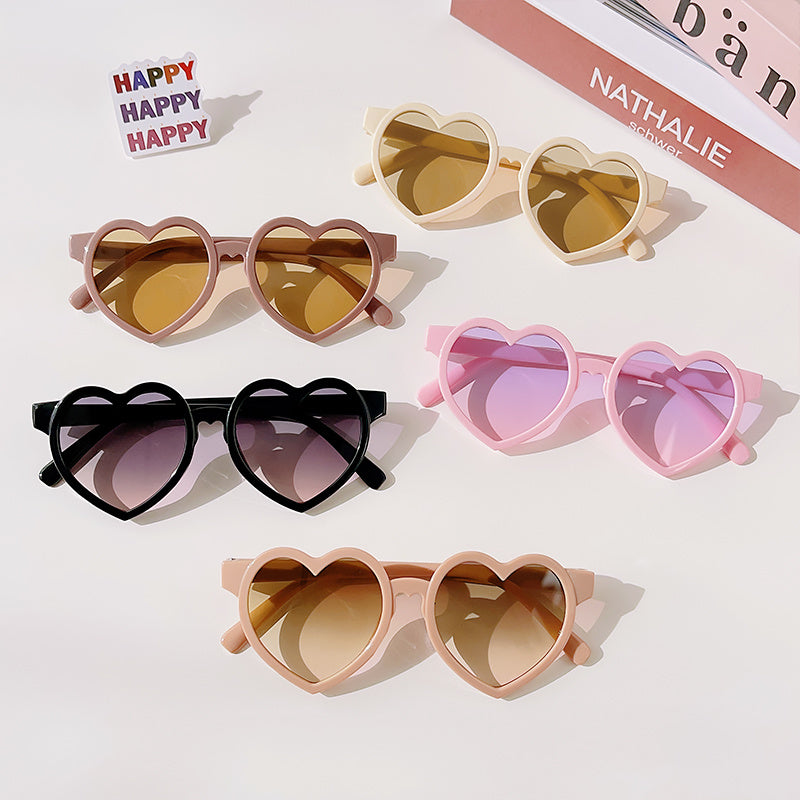 Heart Shaped Polarized Sunglasses for Girls