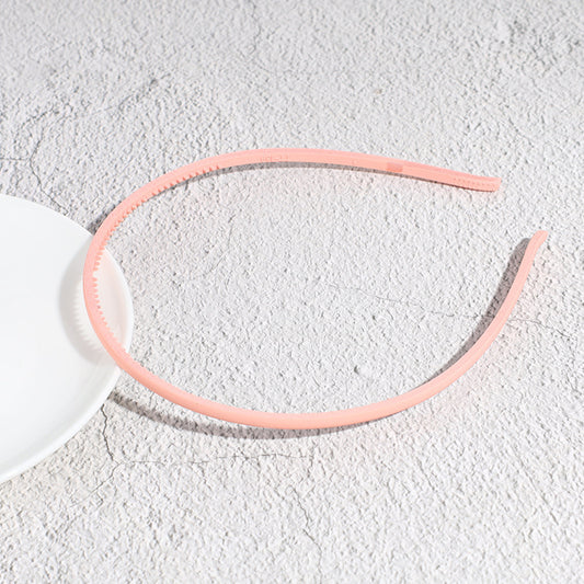 Frosted Toothed Headband Girl's Solid Thin Edge Hair Band