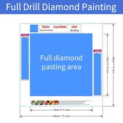 Christmas Diamond Painting Kit DIY Snow Scene 5D Art 20x20c