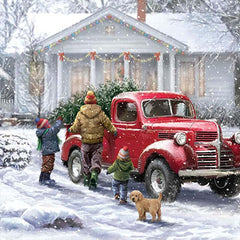 Christmas Diamond Painting Kit DIY Snow Scene 5D Art 20x20c
