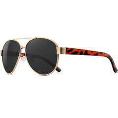 Men's Aviator Polarized Sunglasses Vintage Metal Pilot Sun Glasses