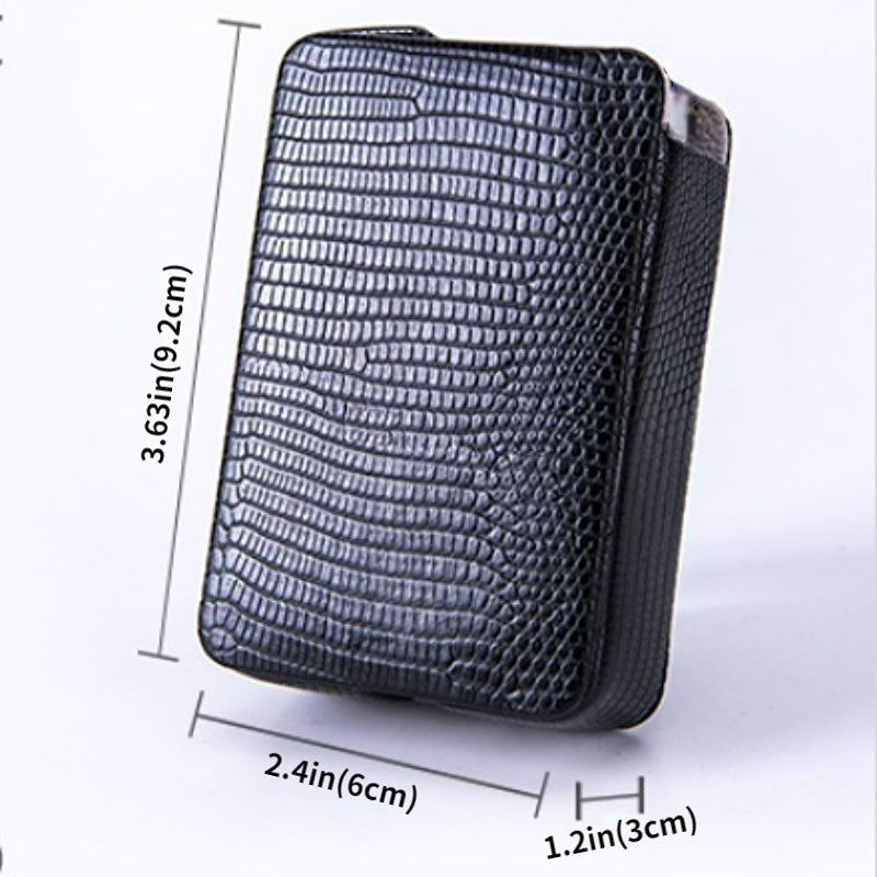 Soft Leather Cigarette Case Holder For Men Portable Pocket Carrying