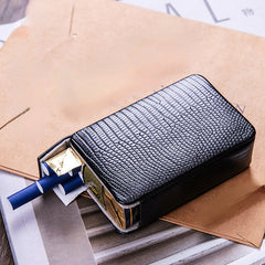 Soft Leather Cigarette Case Holder For Men Portable Pocket Carrying
