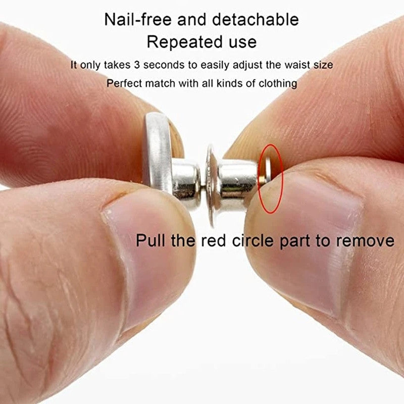 4pcs Set Metal Button Pins for Jeans Pants
