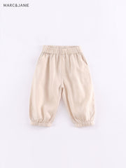Girls Linen Casual Pants Anti Mosquito Pants Kids Pants