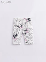 Girls Summer Breathable Leggings, Assorted Colors, Thin Cropped Pants