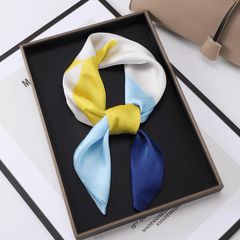 Striped Square Scarf Bandana Neckerchief Head Wrap